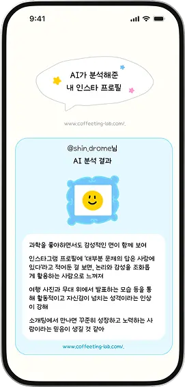 AI가 분석해준 내 인스타 프로필